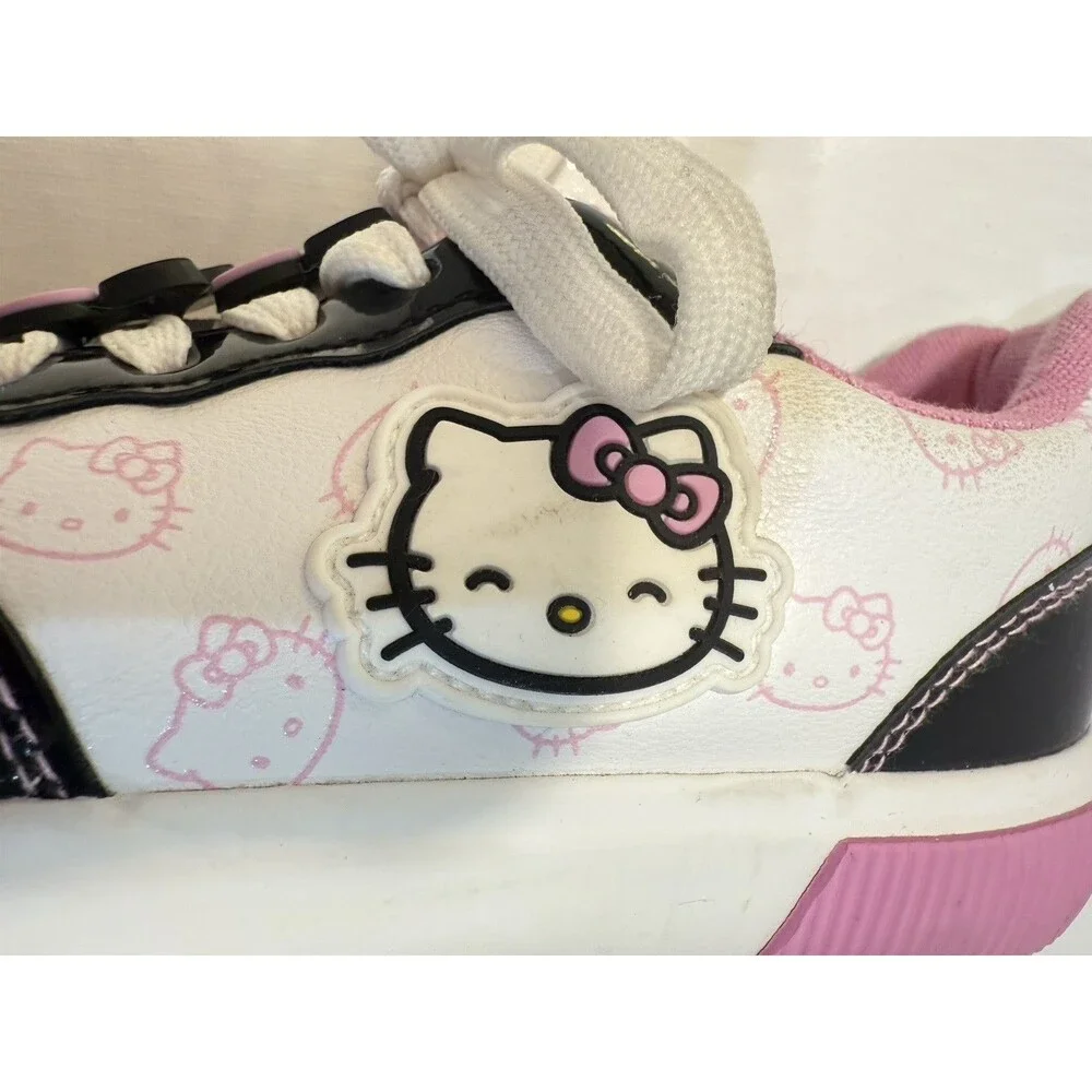 Hello Kitty Court Sneakers White Pink Little Kid Girl Shoes Size 12 Toddler